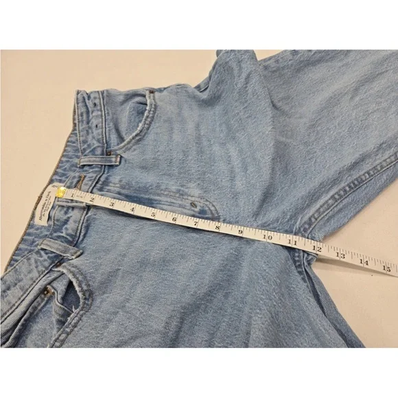 Abercrombie & Fitch The 90s Relaxed Jeans High Rise Curve Love 28 EXTRA LONG XL - Picture 9 of 11